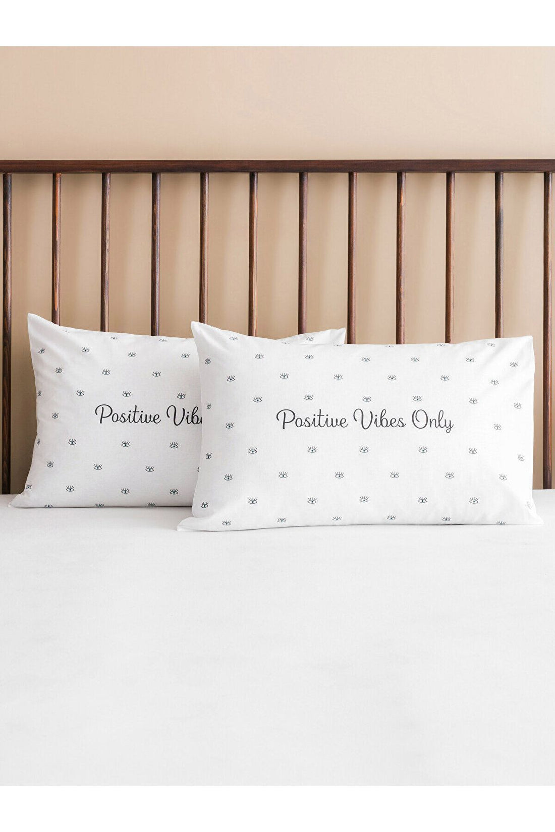 Letter Printed Pillowcase 2 Pack 50x70 Cm