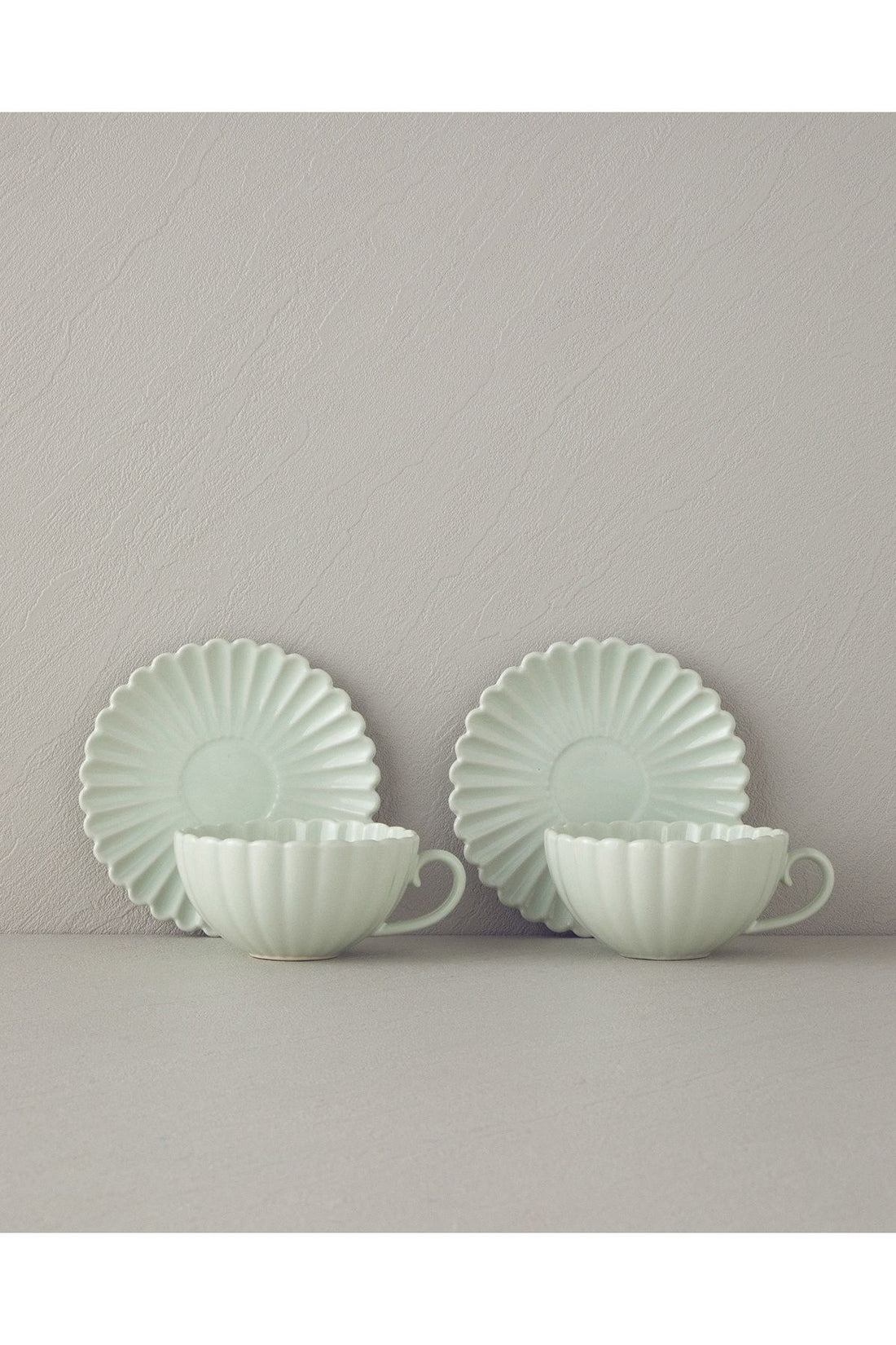 Fiore New Bone China Cup Set Mint