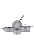 Swiss Crystal 7 Piece Cookware Set Gray