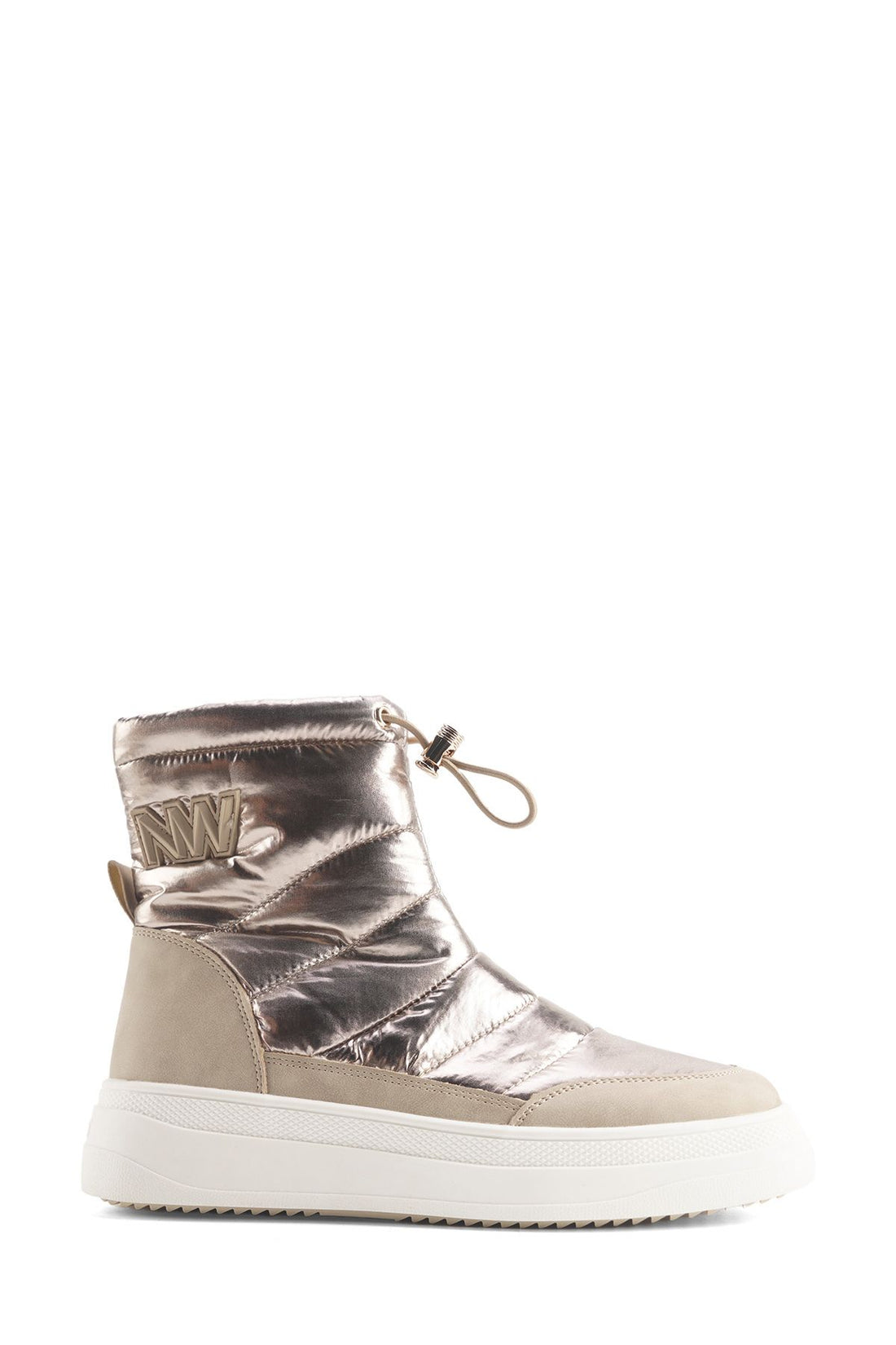DESRAN 4PR Beige Women's Snow Boots