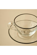 Daily Reminder Tea Cup Set of 2 Black (240 CC)