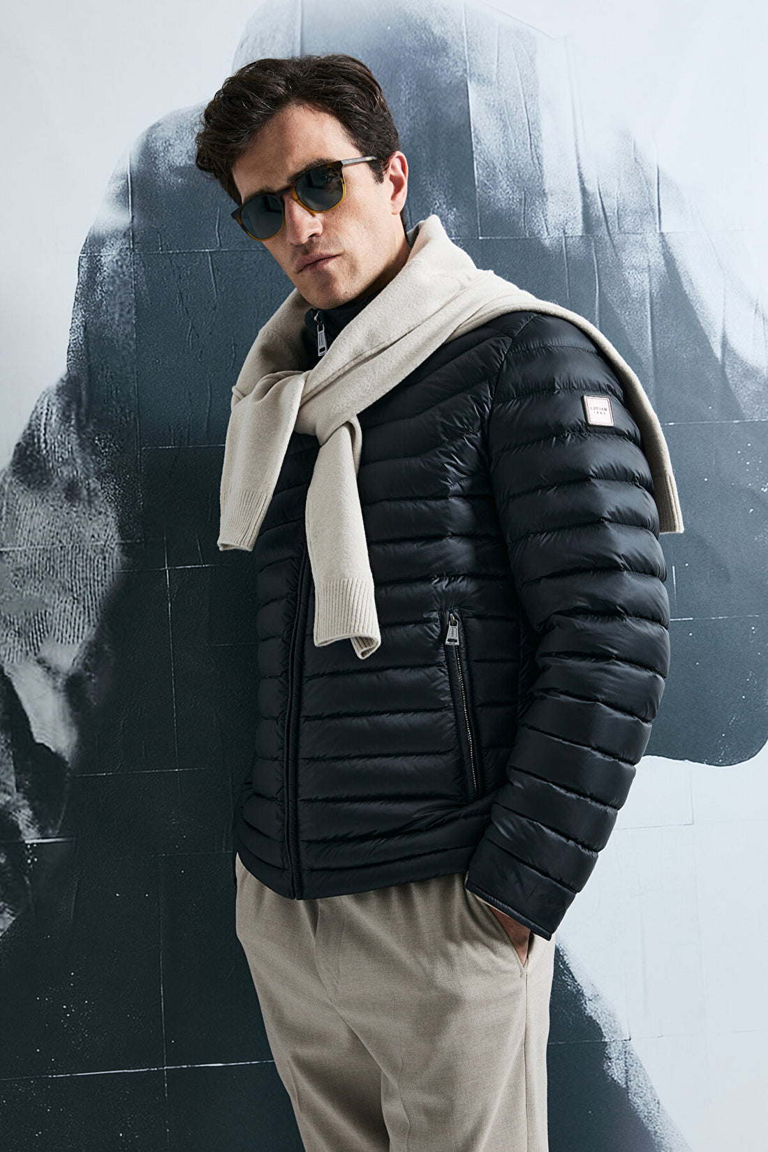 Andy Goose Down Coat Men Black