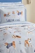 Young Sailor Dog Single Size Duvet Cover Set