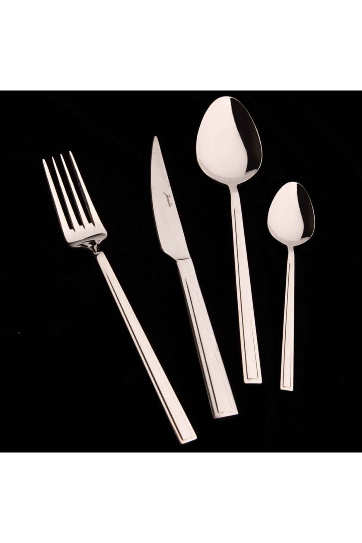 Athena 6-Person 24-Piece Dessert Fork Spoons Knife Set