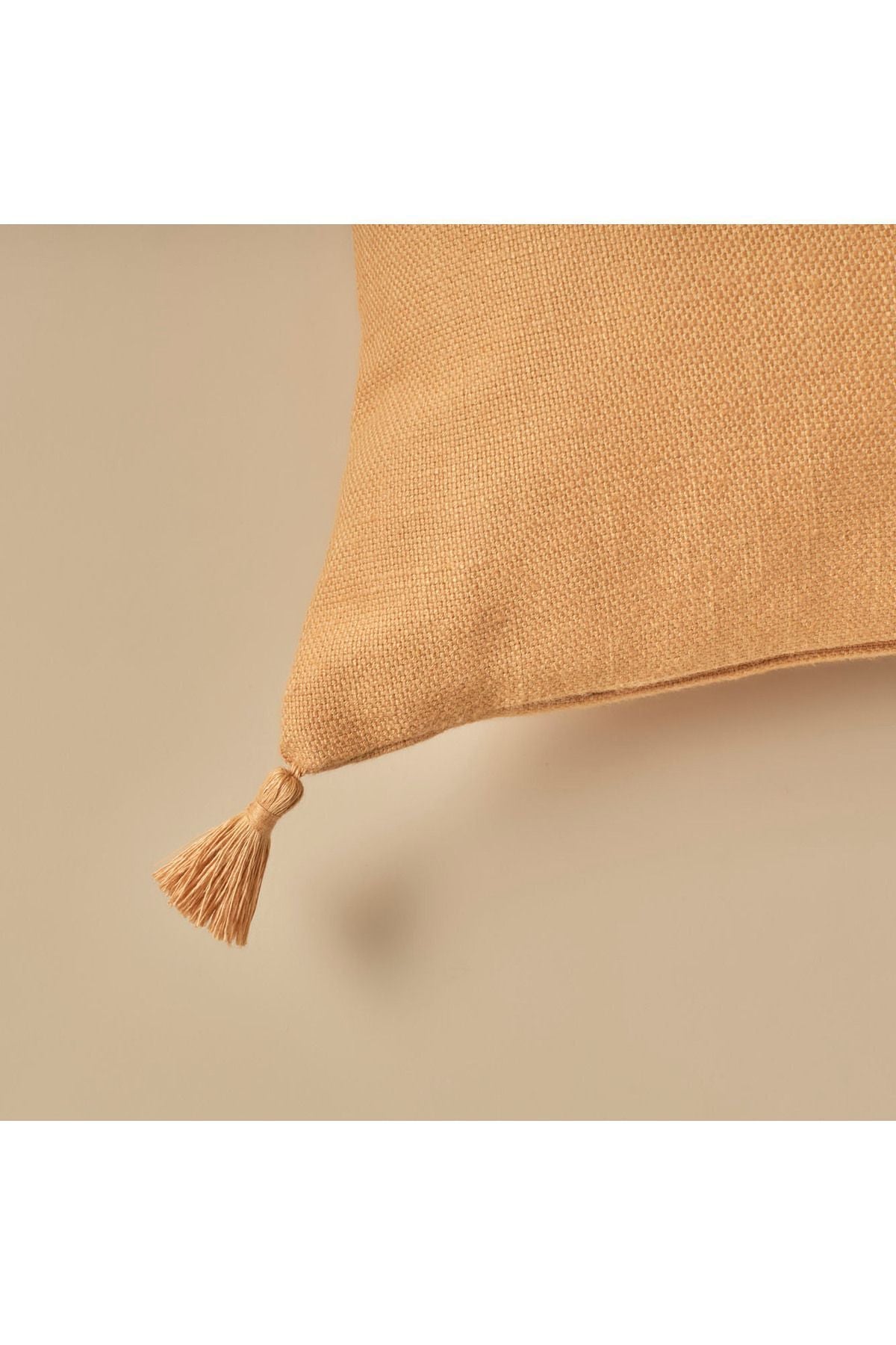 Toffee Linen Blend Decorative Pillowcase Tile (35X50 CM)