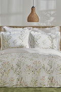 Sera 100% Cotton Double Bed Linen Set Green