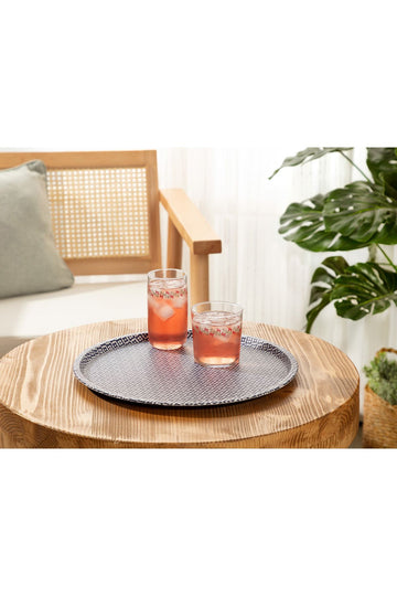 Rêve Bleu Tuyau Round Tray