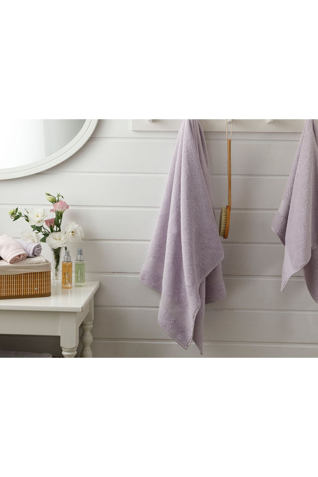 Pure Basic Bath Towel 70X140 Cm Lilac