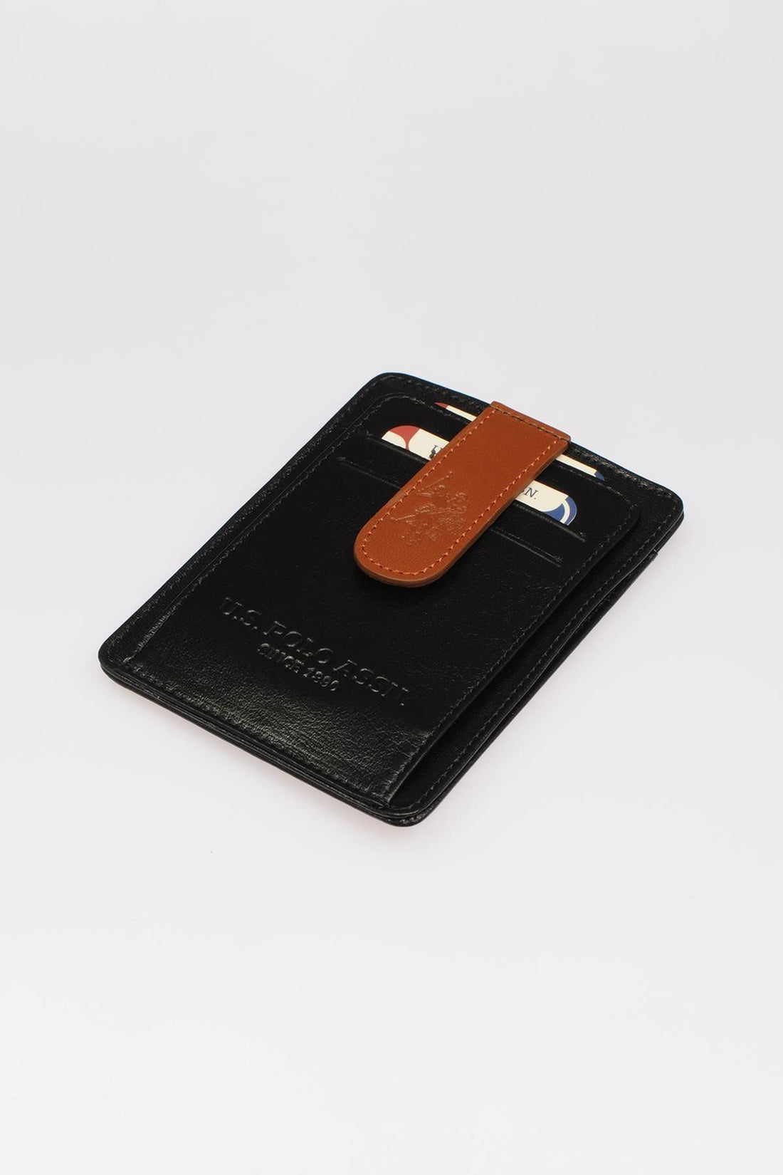 Men's Black Taba Card Holder Plcz8445