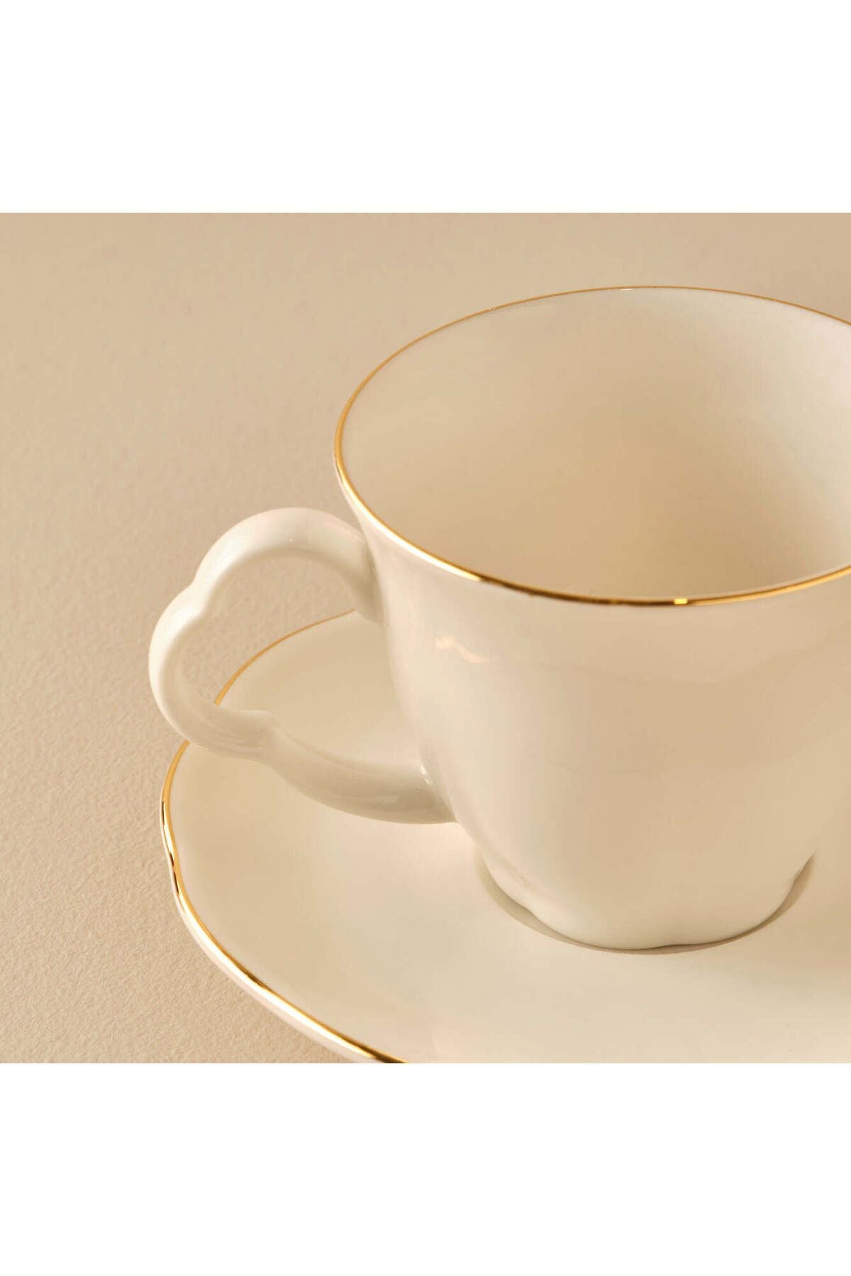 Clover Porcelain 2-Piece Tea Cup Set Gold (280 cc)