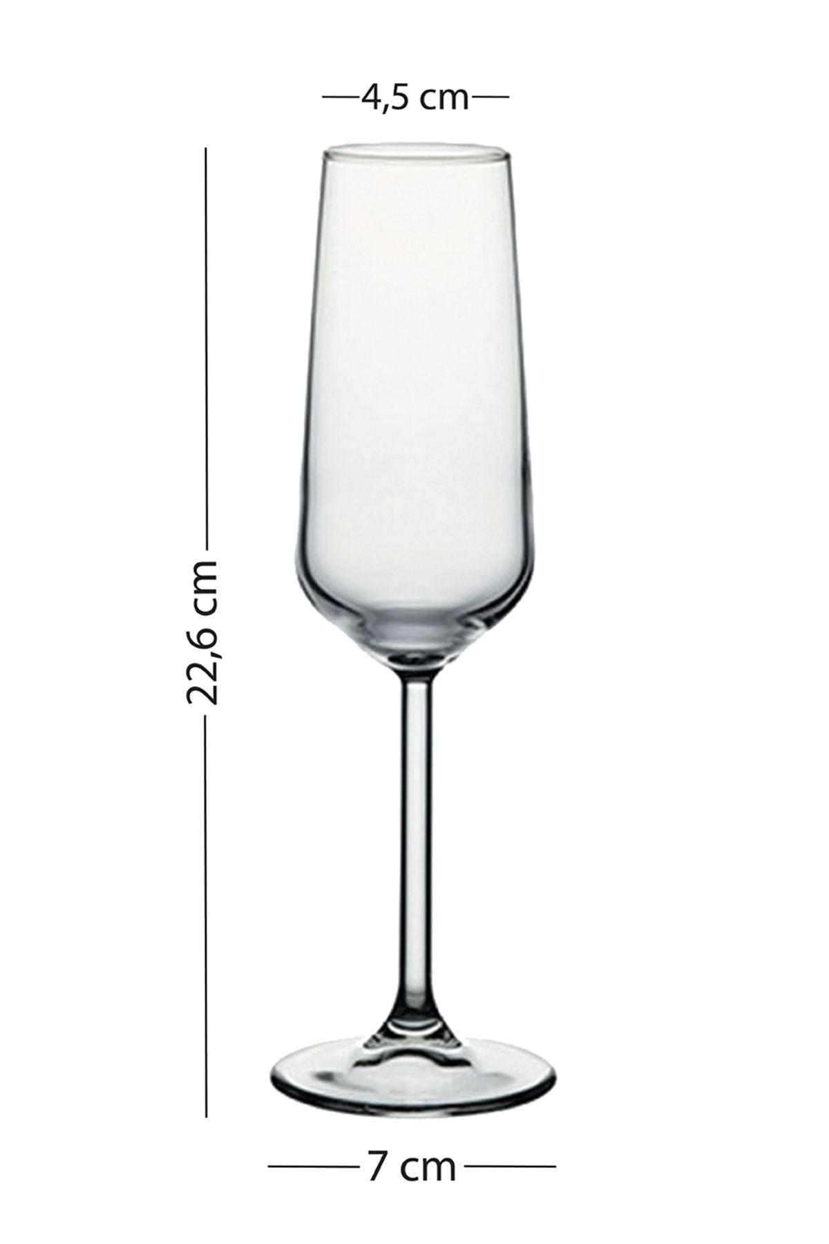 Glow Set of 2 Champagne Glasses Gold 195 Cc