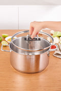 Grace Induction Base Steel Cookware 26 Cm 6.7 Lt