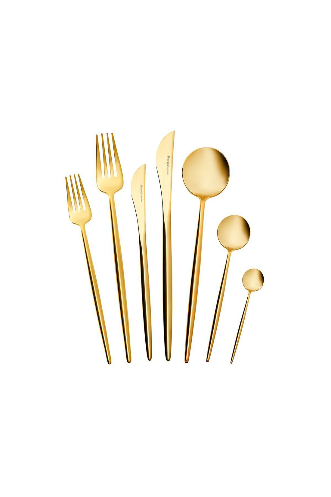 Jupiter 84 Pieces Premium Boxed Cutlery Set for 12 Persons Matte Gold