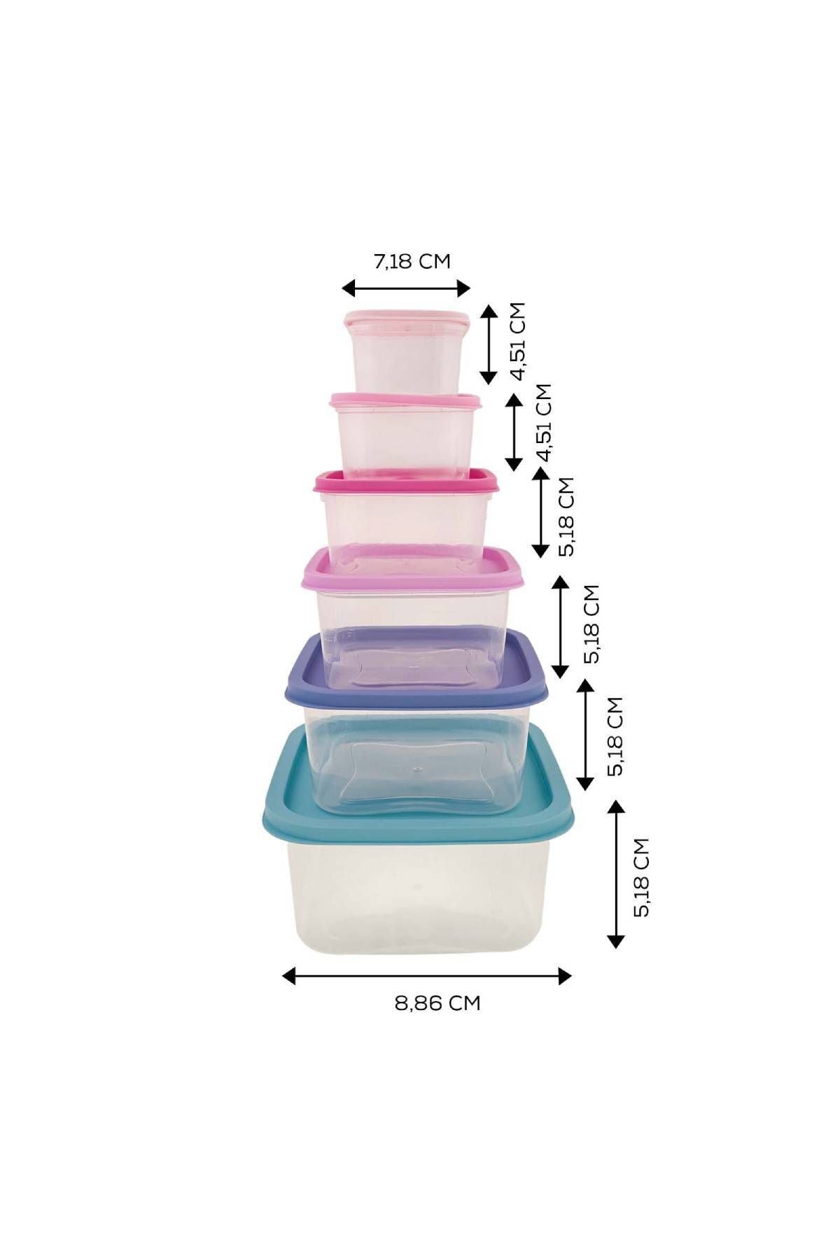 Dora Purple 6 Piece Storage Container