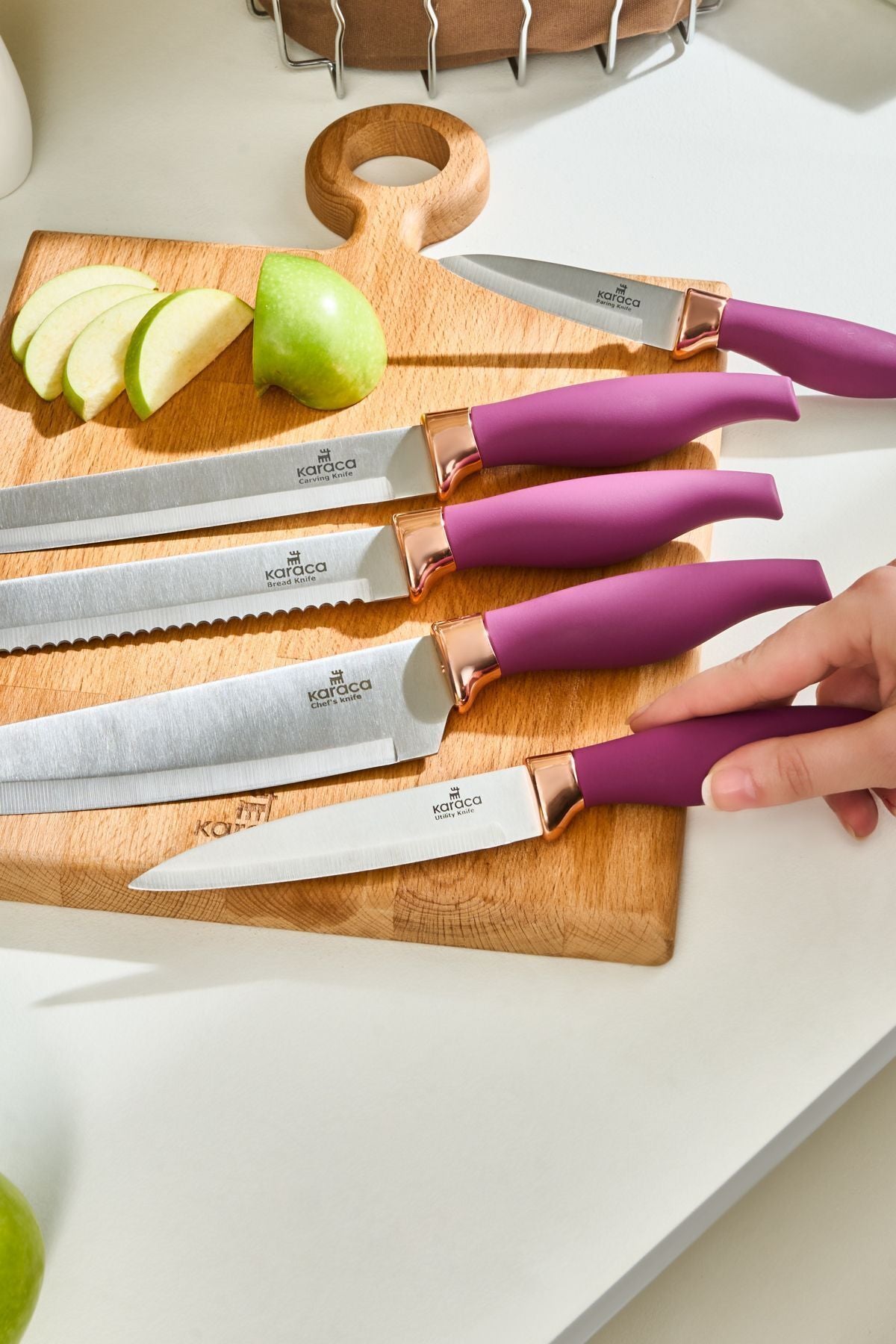 Mary 5 Piece Knife Set Purple