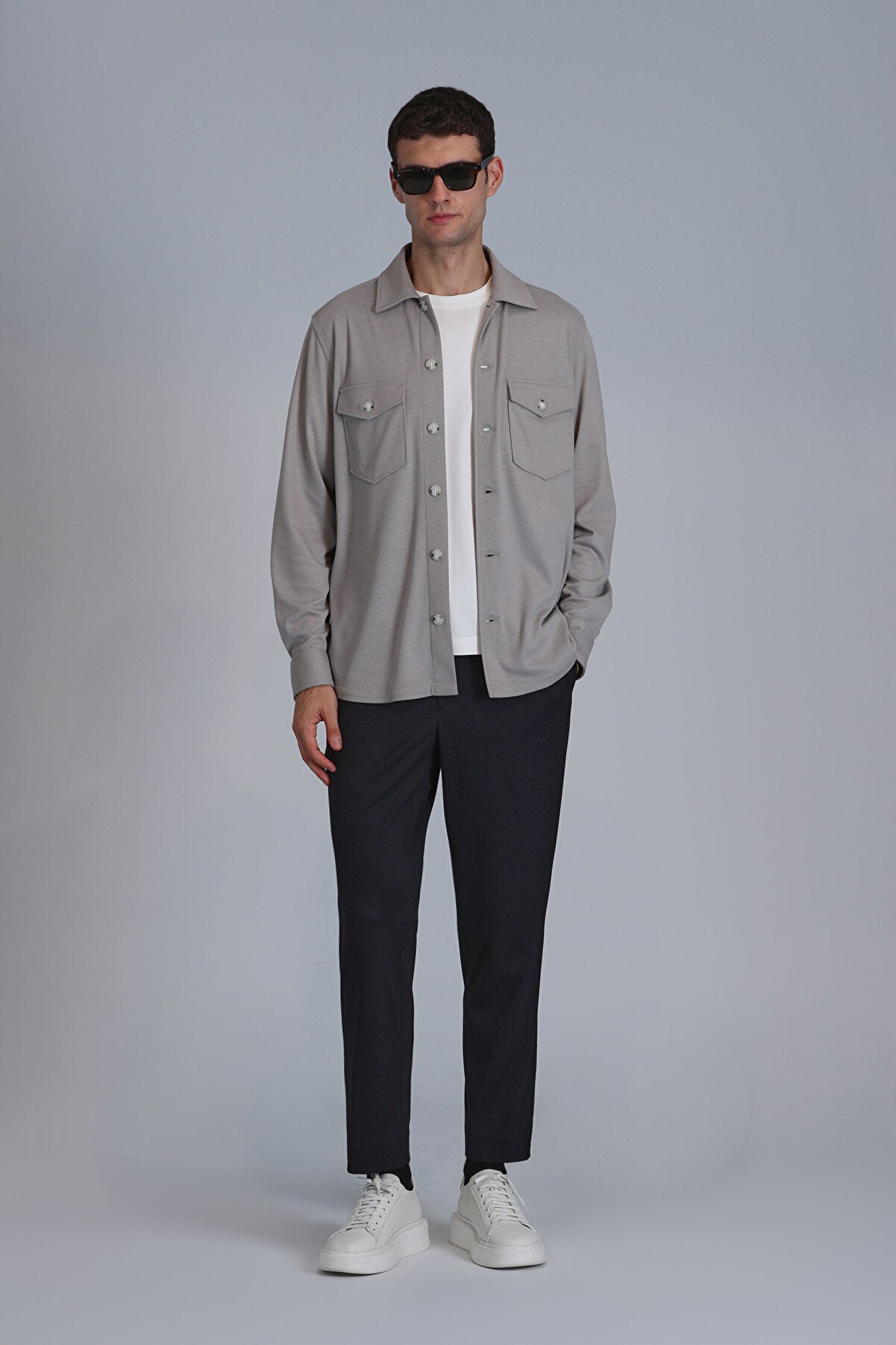 Cameron Erkek Basic Gömlek Slim Fit Bej