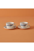 Bleu Blanc Porcelain Tea Cup Set of 2 Blue (270 cc)