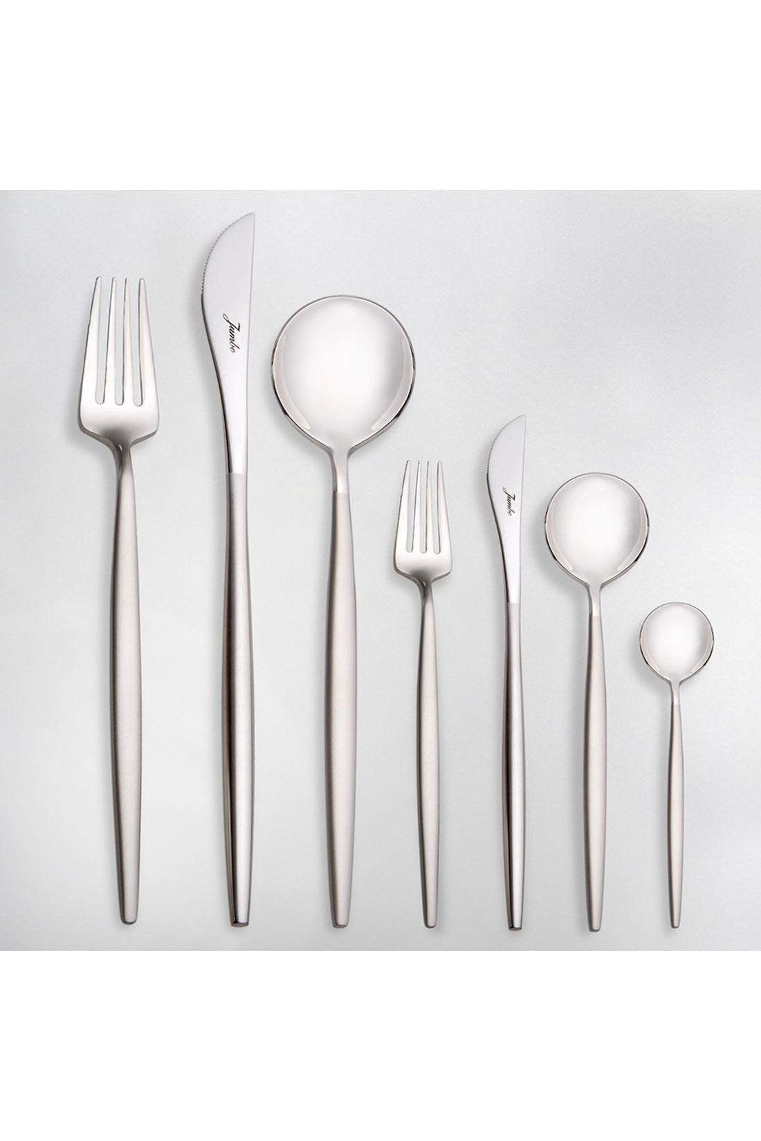 9000 Matte 84 Pieces 12 Seater Fork Spoons Knife Set