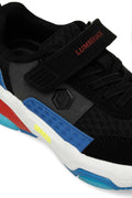 LOLAN 4FX Black Boy's Sneakers