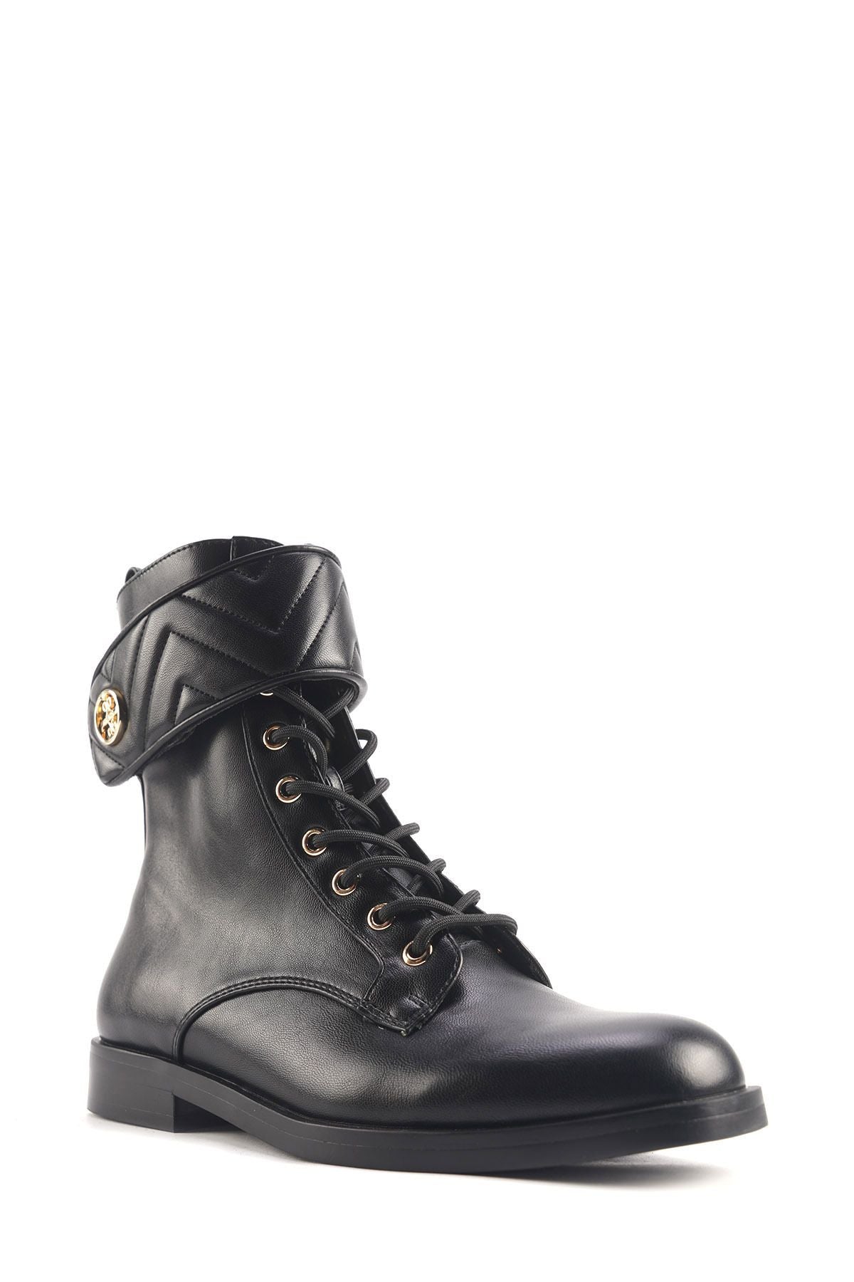VALERIA 4PR Black Women's Flat Boots