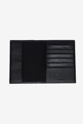 Men's Black Custom Gift Box Faux Leather Handmade Passport Holder