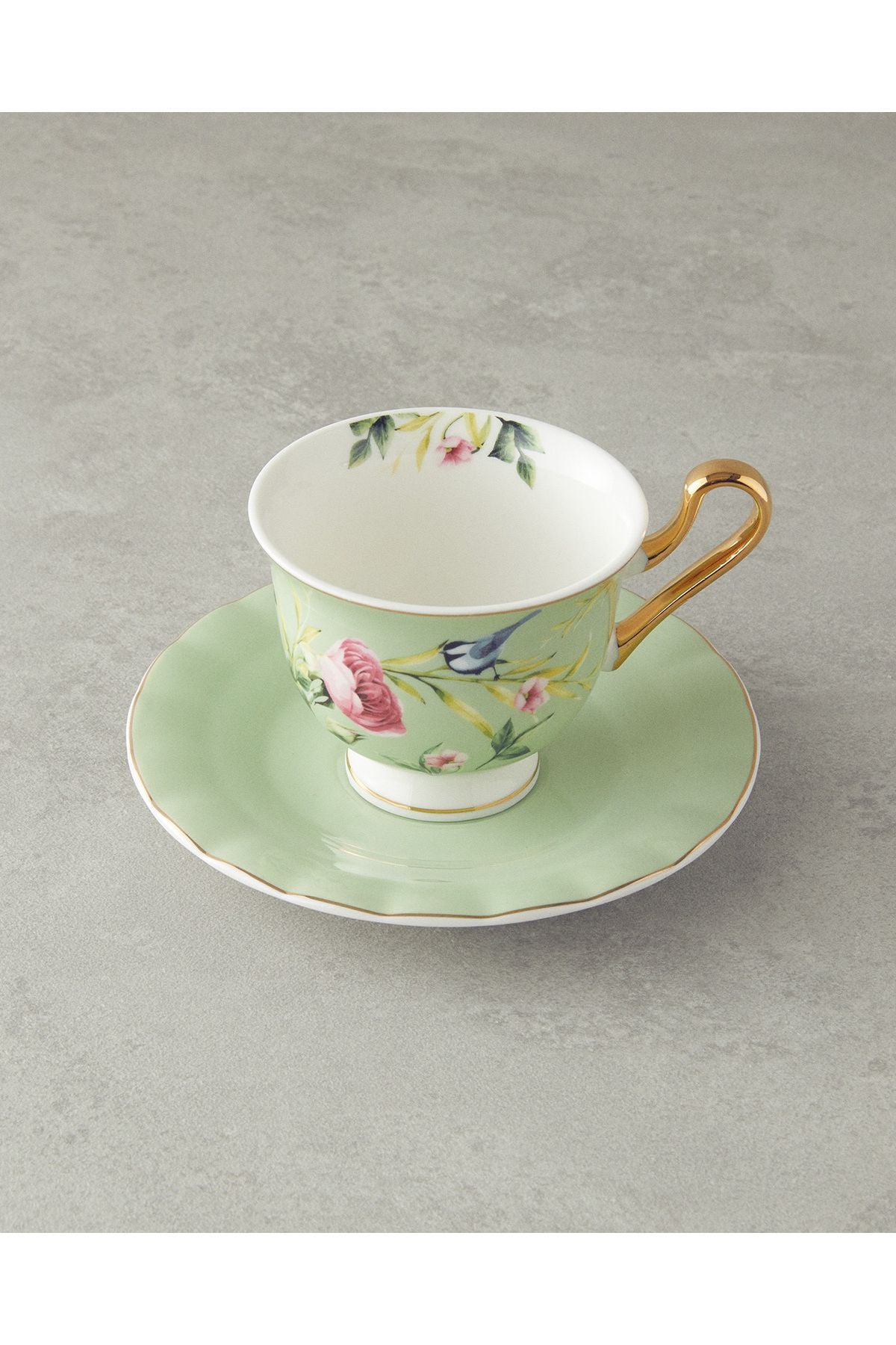 Vanilla New Bone China 4 Piece 2 Seater Cup Set Light Green