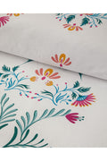 Folk Bouquet Double Size Duvet Cover Set Green