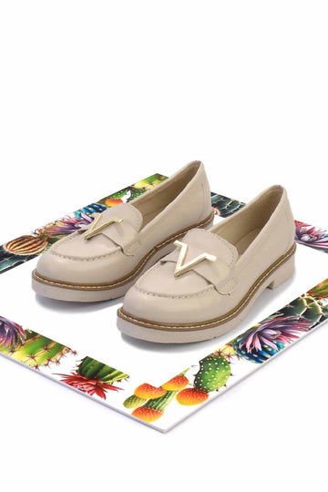 Beige Women's Loafer Shoes K01257067609