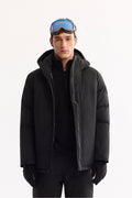 Men's Black Faux Off Hooded Coat A52Y6161