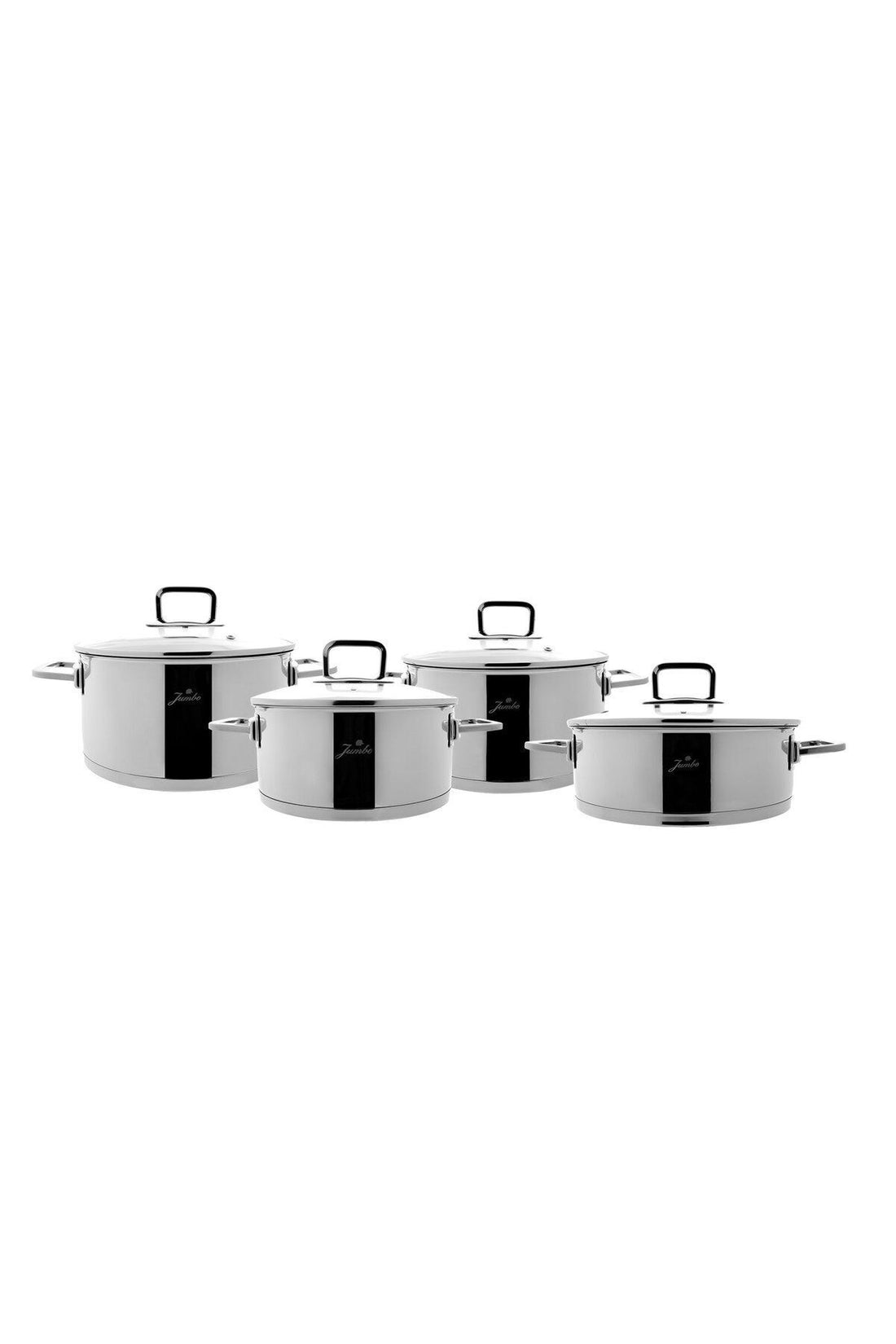 New Milas 8 Piece Steel Cookware Set