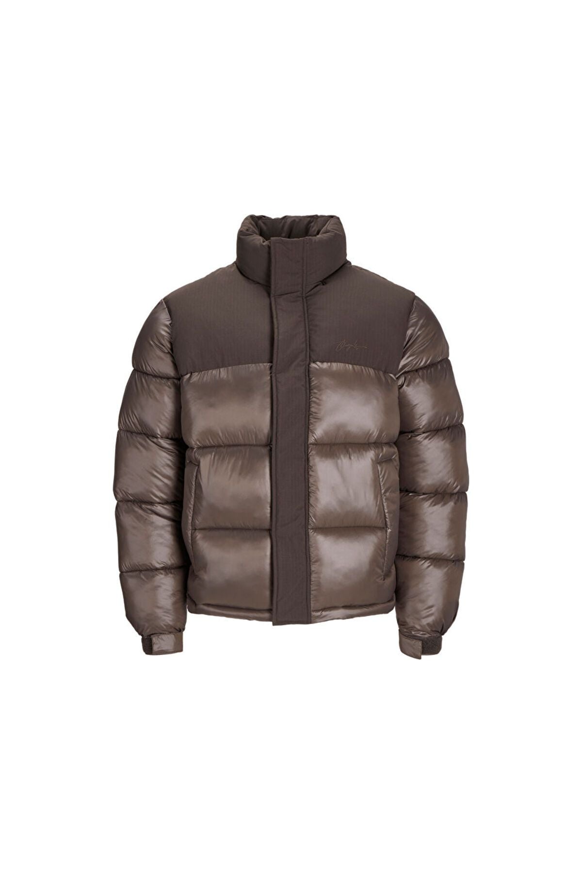 Jack Jones 12261846 Chocolate Brown Men's Casual Coat 12261846-CHOCOLATE-BROWN Brown