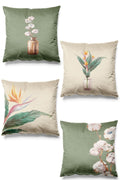 Double Side Printed Starlite Pattern 4-Piece Set Suede Pillow Case