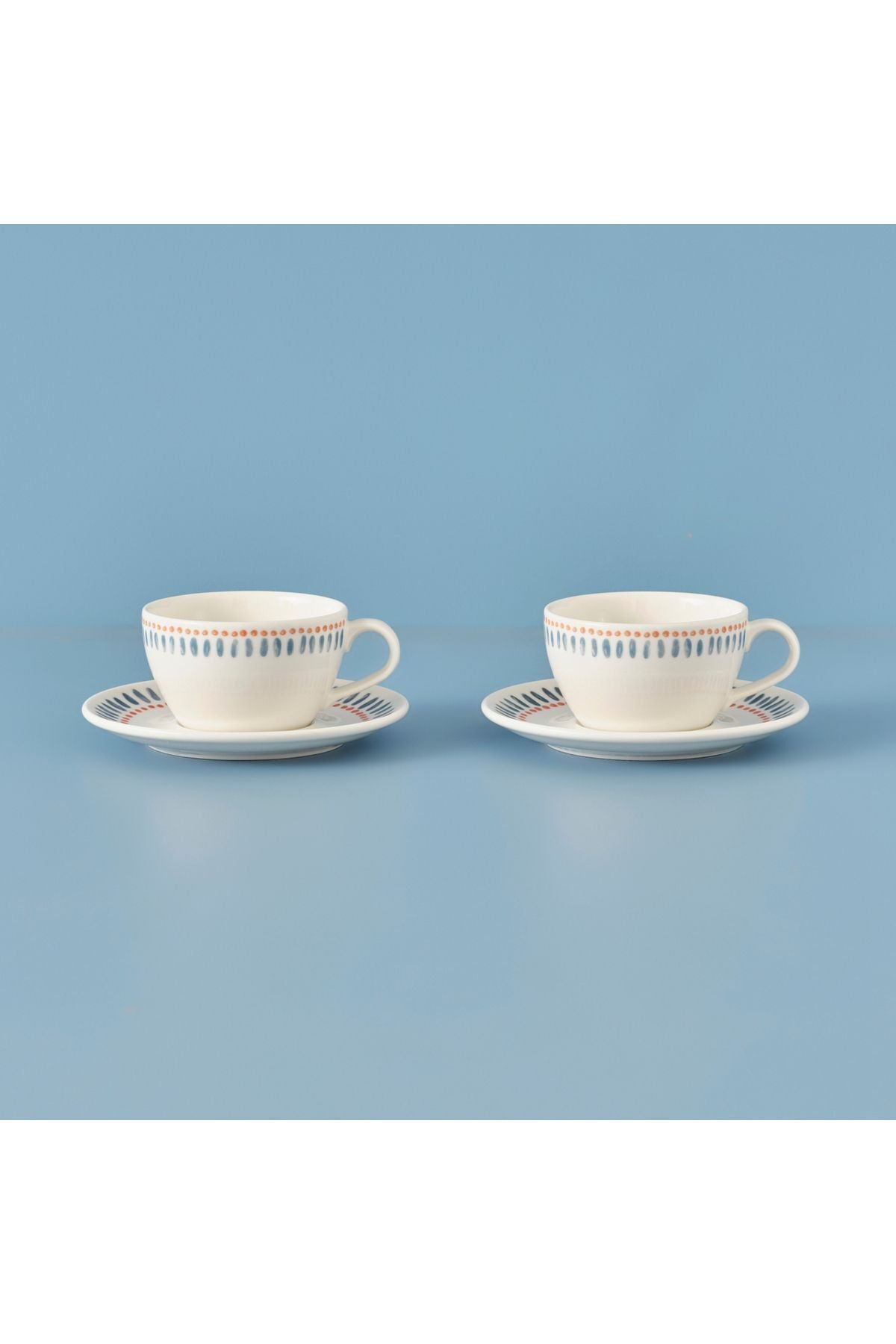 Marinated Porcelain 2-Piece Tea Cup Blue (270 cc)