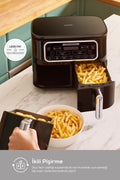 Air Pro Cook Duo Home Dinner XXXL 4+4 Litre Airfryer Black Cooper 8 Seater