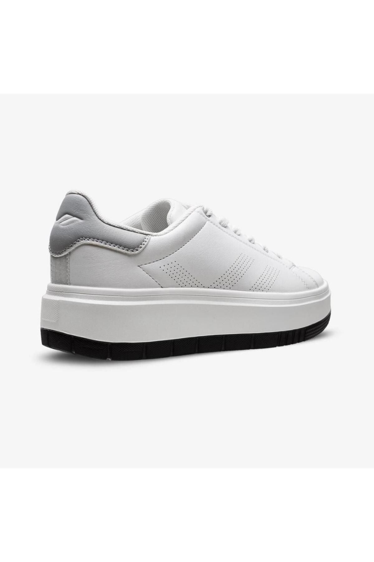 LOYAL WHITE 36-40 HIGH SOLE COMFORT CASUAL SNEAKERS