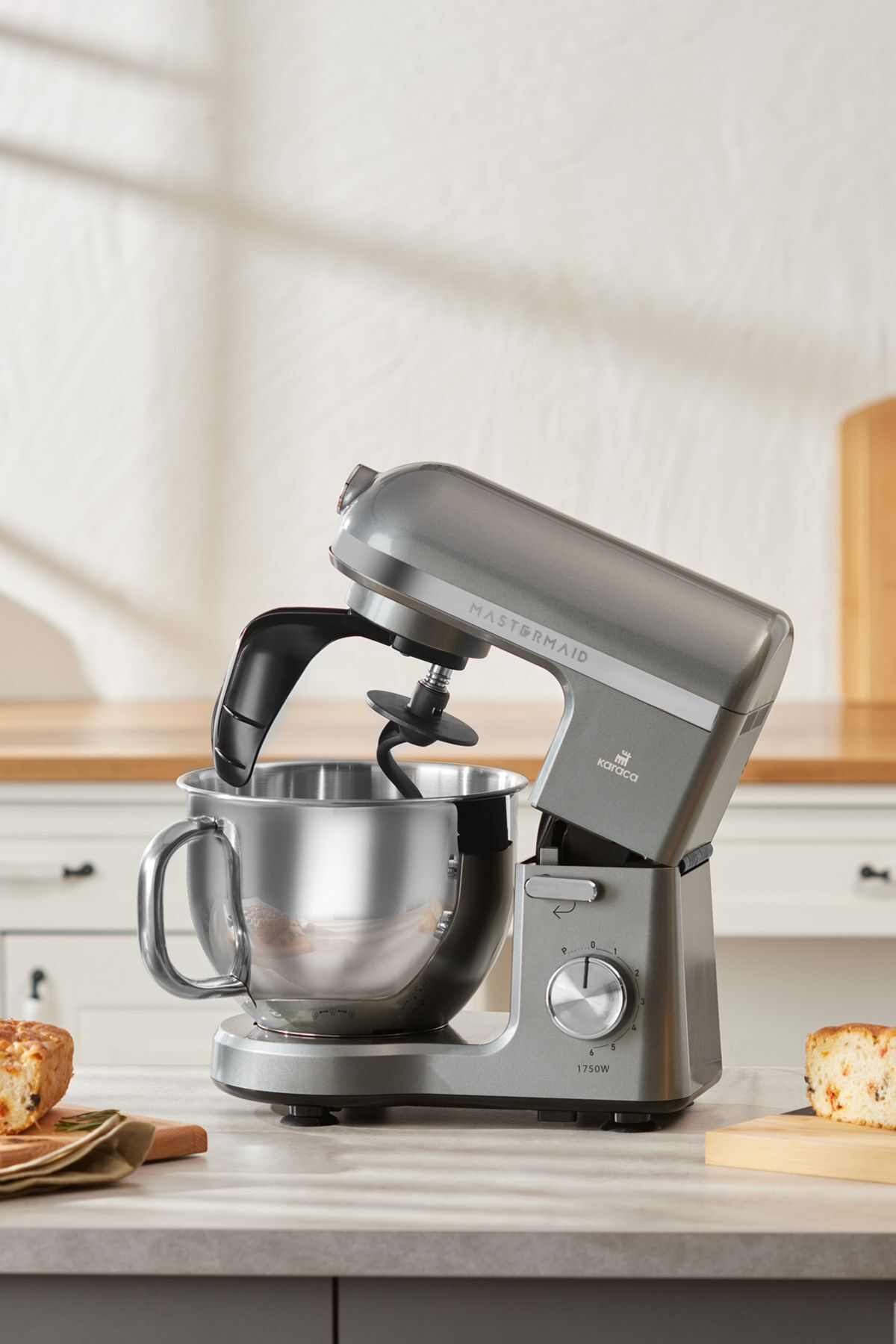 Mastermaid Chef Pro Double Lever Stand Mixer Galaxy Grey 1750 W