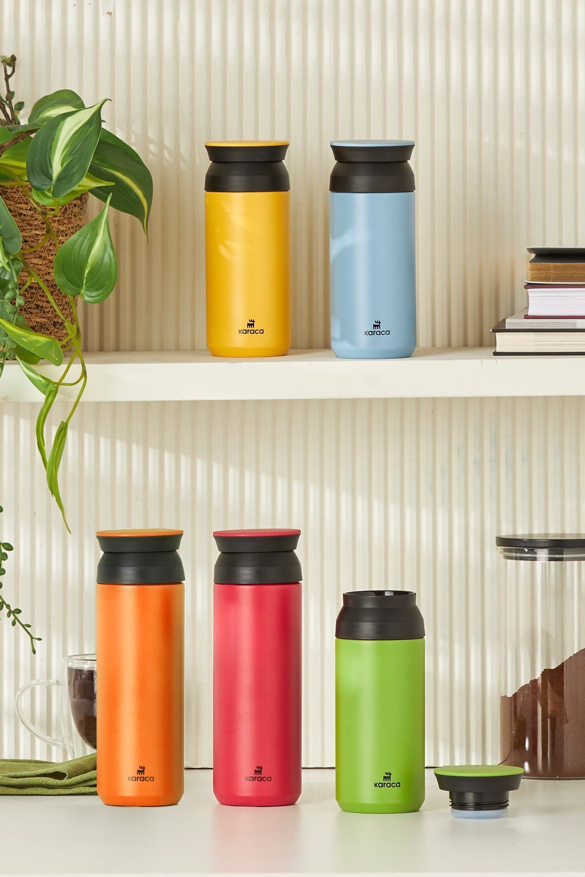 Rainbow Blue Stainless Steel Thermos 350 ml (KEEP HOT/COLD FOR UP TO 8 HOURS)