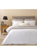 Alberta Duvet Cover Set 200x220 Cm White/Cold Grey