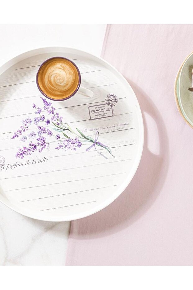 Madame Coco Lavender Round Tray - EGY45323120089