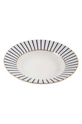 Navy 24 Piece Dinner Set for 6 Seater