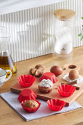 6 Pcs Silicone Muffin Mould