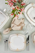 Milania Cream 60 Piece Dinner Set for 12 Persons