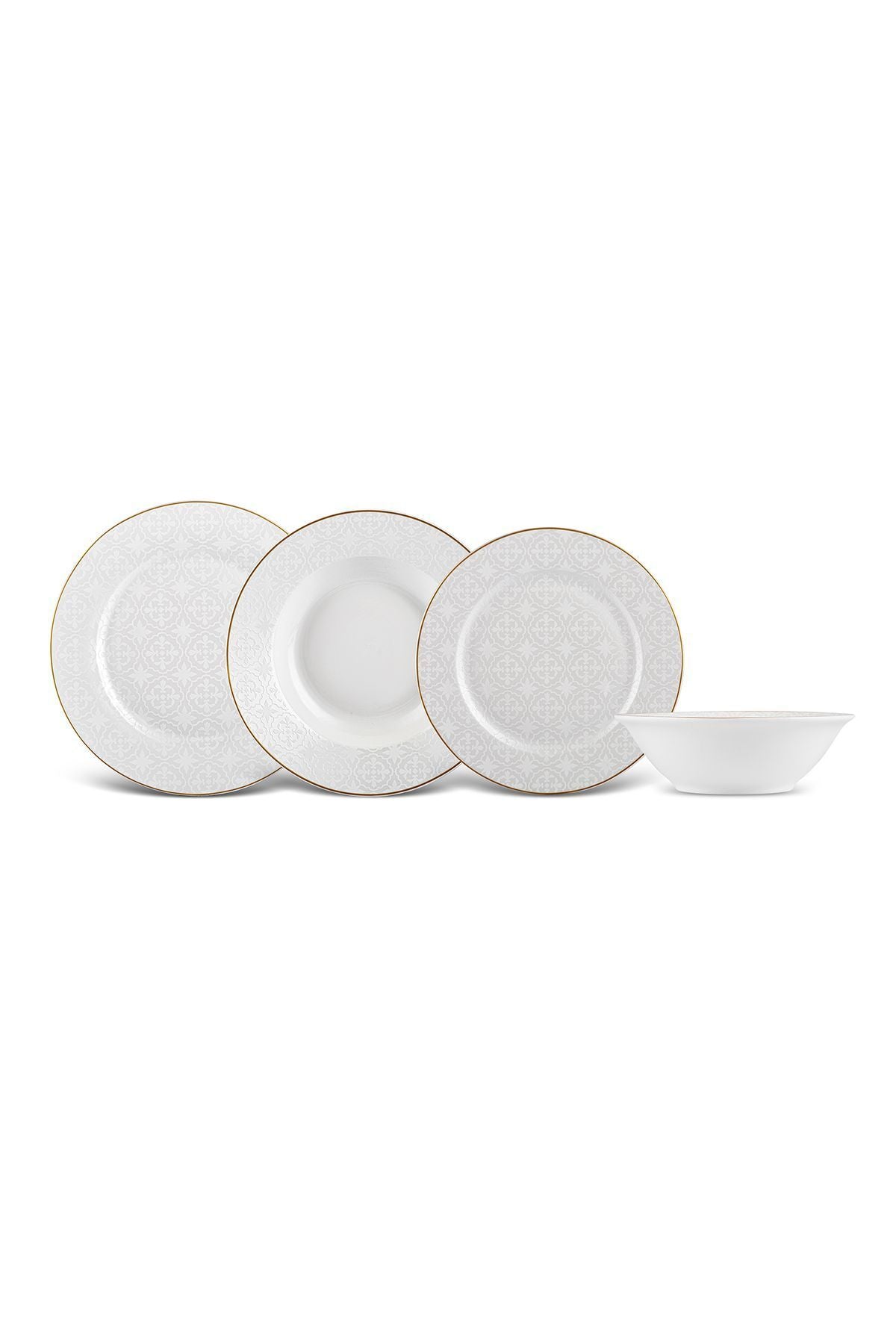 Lara 24 Pieces 6 Seater Porcelain Dinner Set