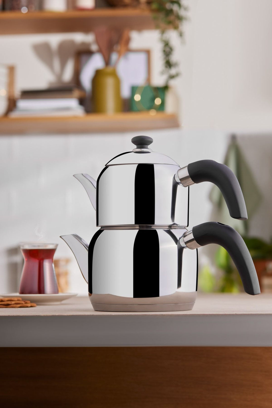 Edge Mini Induction Base Teapot Set Black