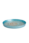 Rihanna Glass Tray Turquoise 32 Cm