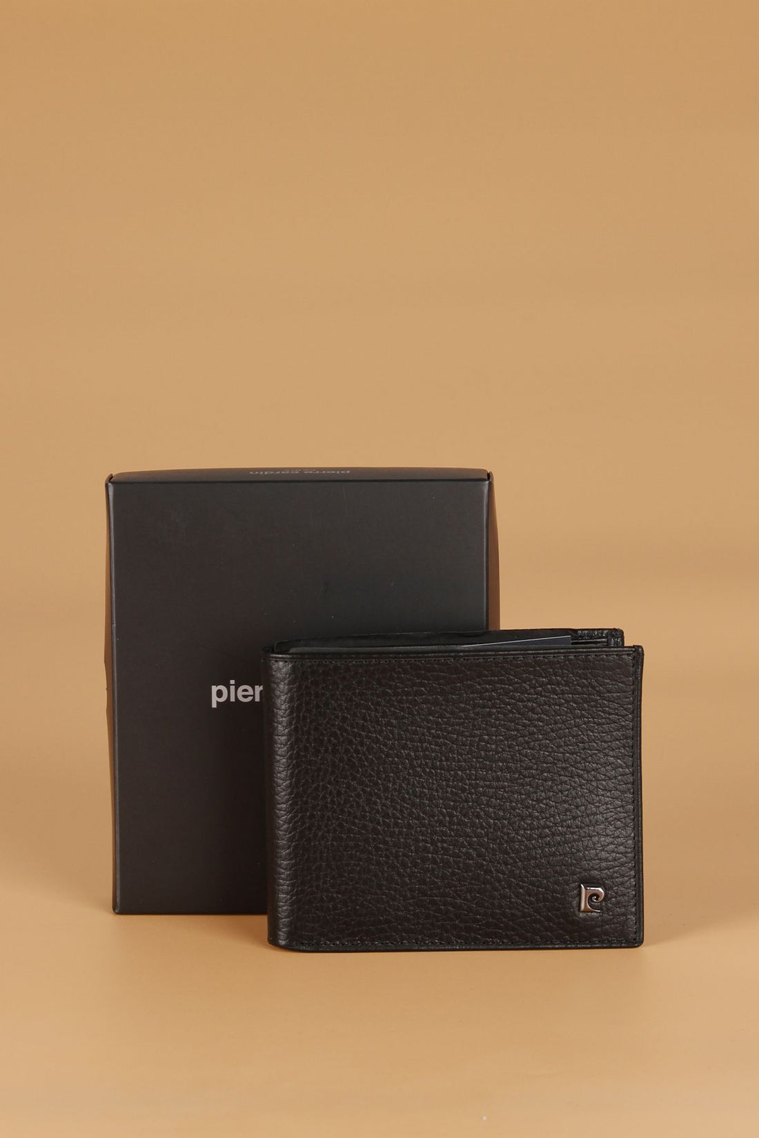 2243 Genuine Leather Men's Wallet Card Holder FLOTUR-BLACK