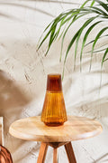 Pier Bedside Jug Cup Decanter Glass Set Amber