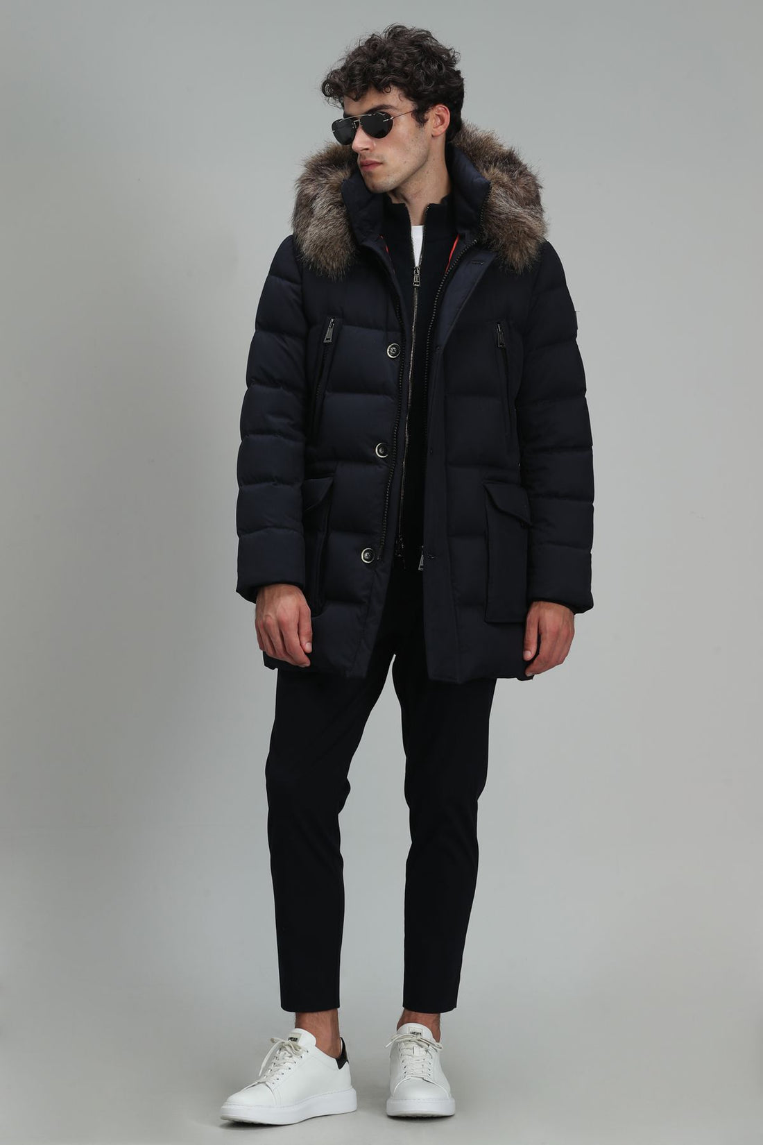 Clark Men's Goose Down Coat Navy