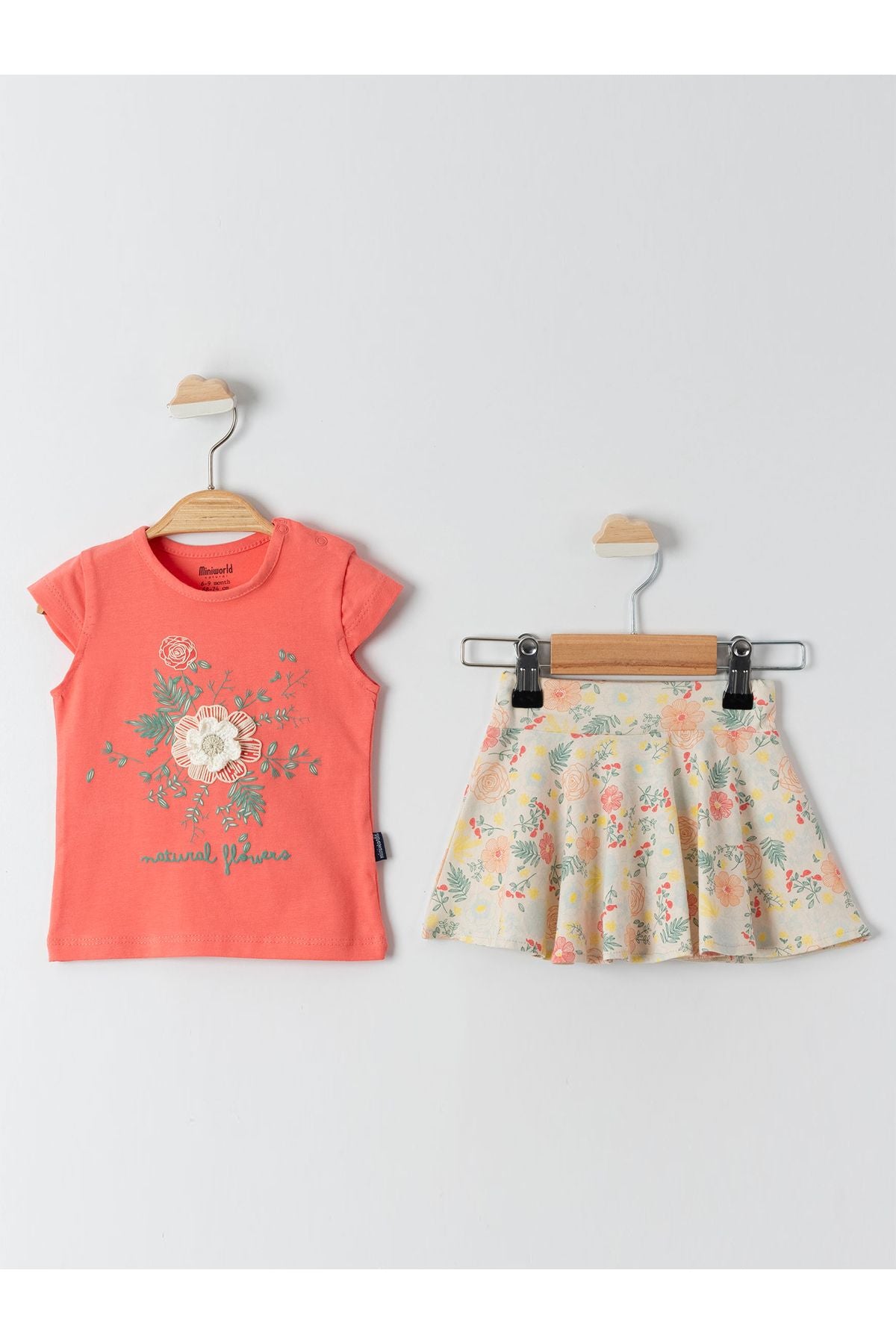 Baby Girl Set 6-18 Months Coral