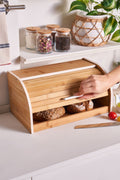 Aksel Bamboo Bread Box 38 cm